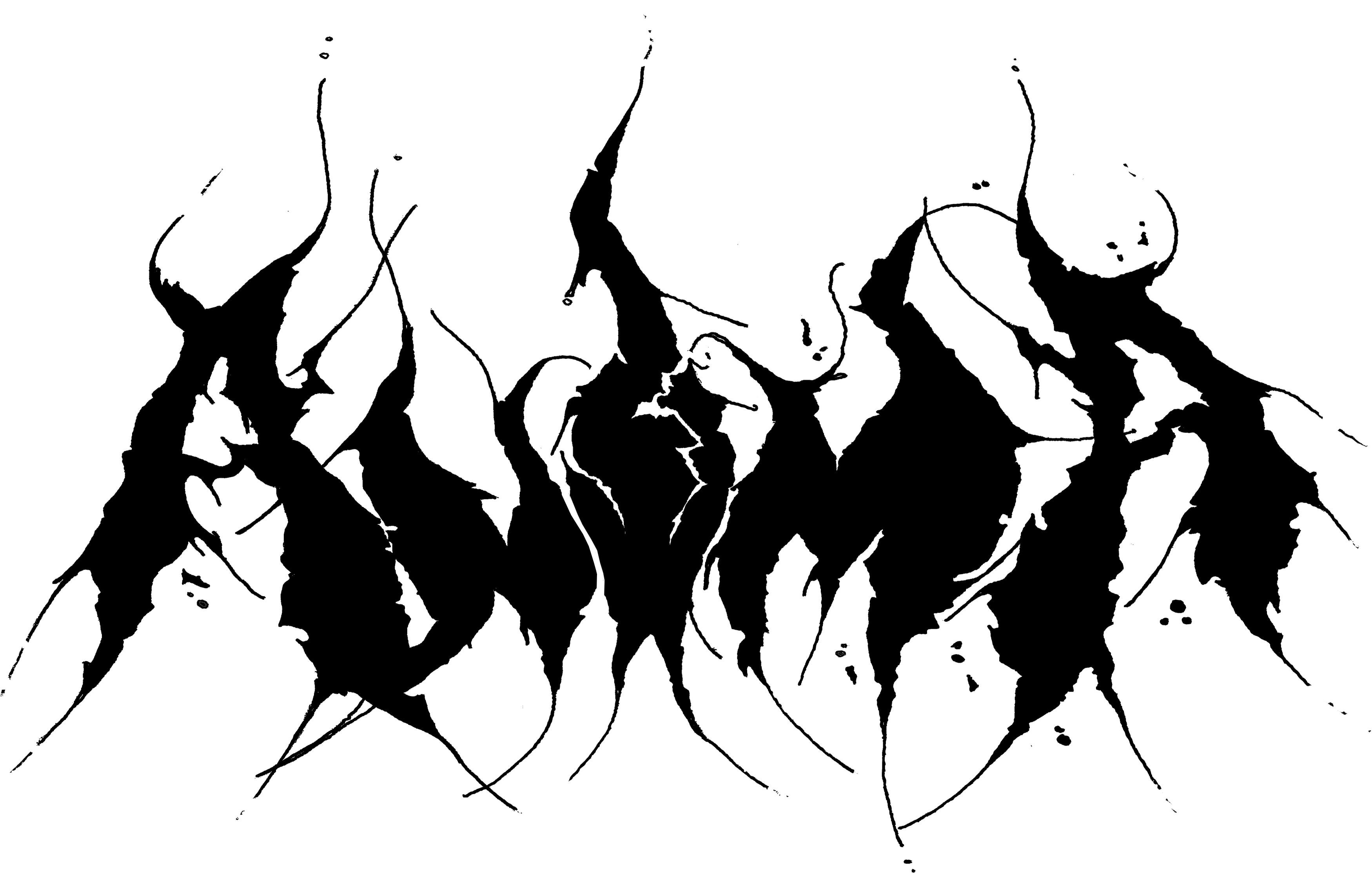 Bloody Phoenix Band logo. Fire Effect PNG.